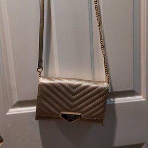Gold Aldo evening purse